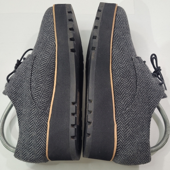 EILEEN FISHER EDDY LACE UP PLATFORM TWEED HERRINGBONE OXFORD LOAFER SHOE 7.5 A11 - Picture 9 of 13